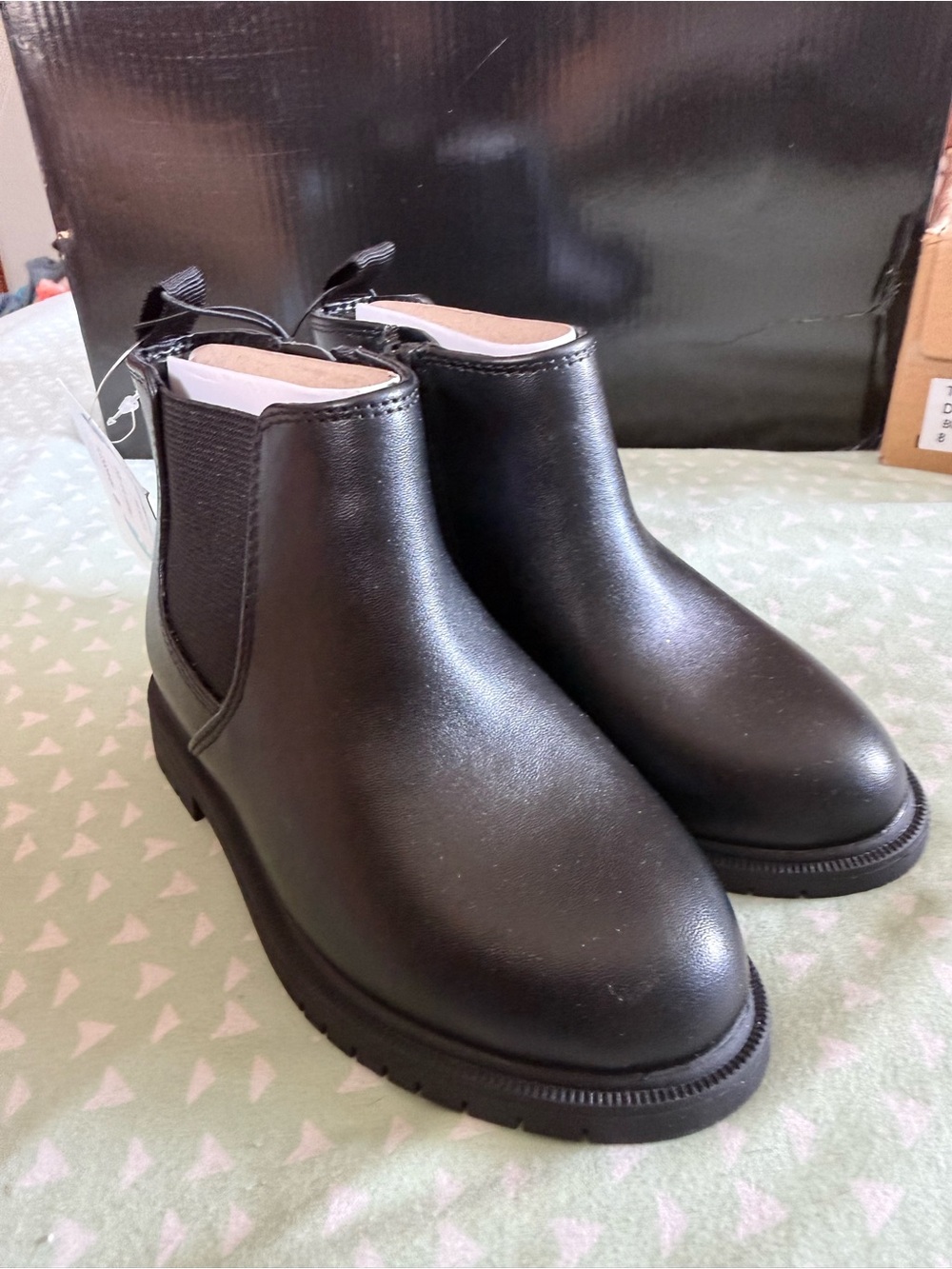 Cat & Jack Black Kids Chelsea Booties